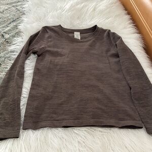 Athleta Signature rib long sleeve top